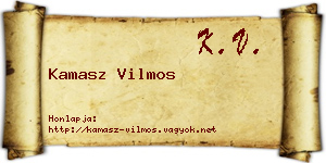 Kamasz Vilmos névjegykártya